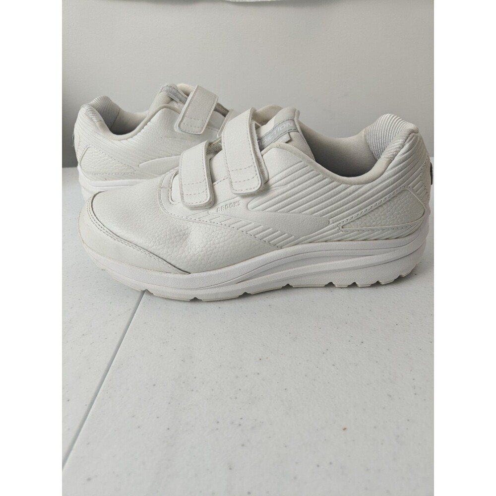 Brooks Addiction Walker 2 Walking Sneakers Women's Size 8 White Leather